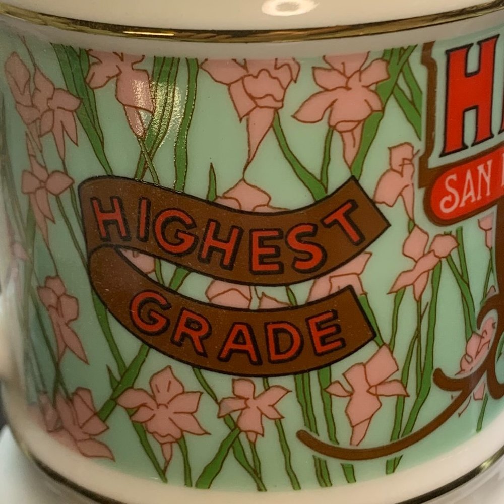 Franklin Mint Vintage HILLS BROS. COFFEE Porcelain Mug The Corner Store - Picture 5 of 7